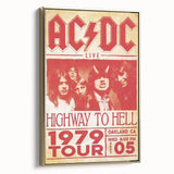 Retro AC/DC Highway to Hell Poster - Vintage 1979 Tour Wall Art