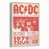 Retro AC/DC Highway to Hell Poster - Vintage 1979 Tour Wall Art