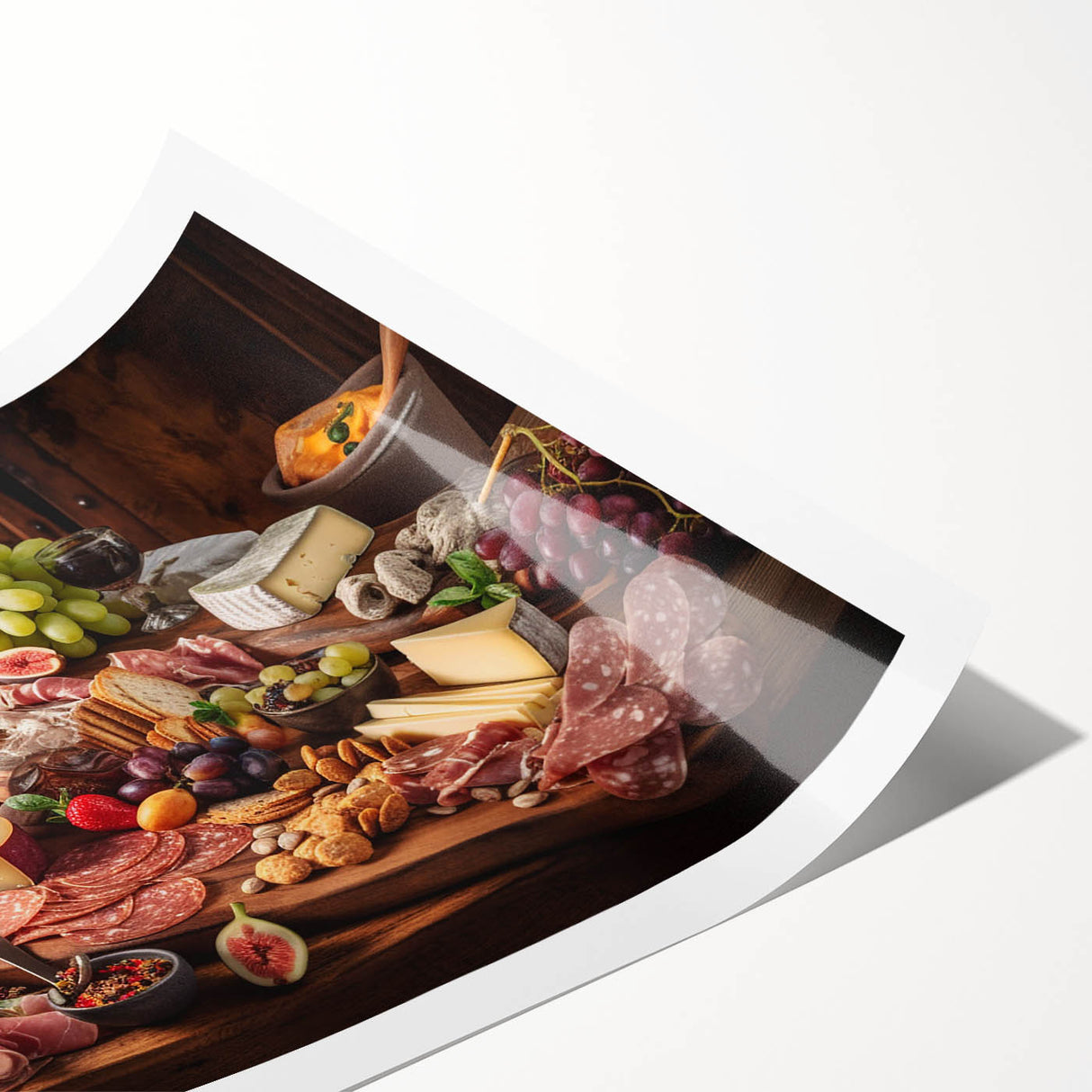 Gourmet Charcuterie Spread - Kitchen Wall Art for Food Lovers