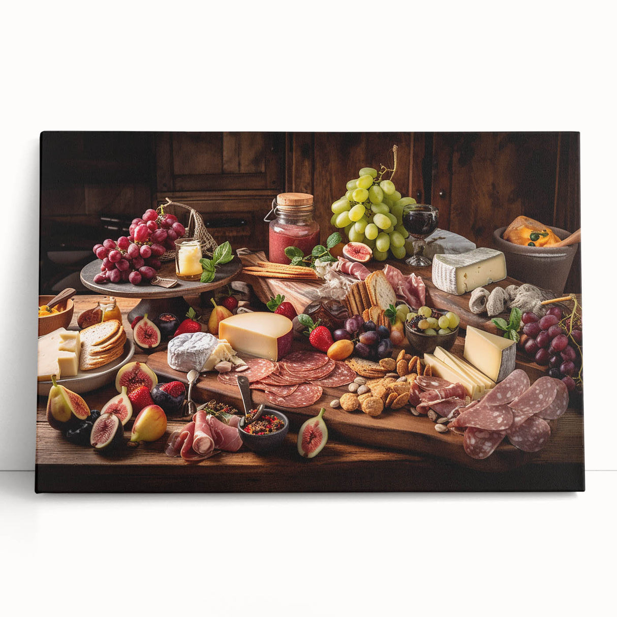 Gourmet Charcuterie Spread - Kitchen Wall Art for Food Lovers
