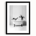 Bathroom Wall Art - Playful Penguins in Bathtub