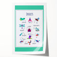 Insects Kids Educational Wall Art – Learning Poster