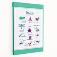 Insects Kids Educational Wall Art – Learning Poster