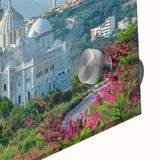 Acrylic print of a large abstract depiction of Algerian scenery in earth tones.