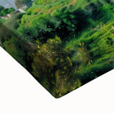 Large art featuring a black and white Algerian landscape on stretched canvas, suitable for bedroom wall decor.