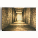Large black and white stretched canvas of the Egyptian landscape, ideal for kitchen wall art.