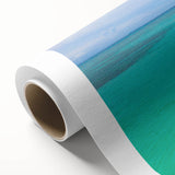 Art deco poster of Madagascar scenery in muted earth tones on rolled canvas, ideal for nursery wall art.