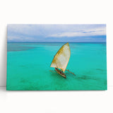 Black and white stretched canvas of Madagascar landscape, ideal for kitchen wall art or bedroom ambiance.