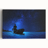 A black and white photograph of an African savannah on a large stretched canvas, suitable for kitchen wall art.