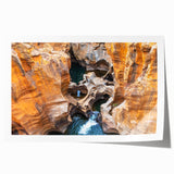Extra large rolled print of a South African landscape with vibrant green and earth tones, ideal for dining room wall art.