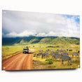 Acrylic print of a Tanzanian landscape in earth tones, suitable for bedroom or dining room decor.