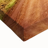 Black and white landscape art painting of African scenery on stretched canvas, suitable for bedroom wall decor.