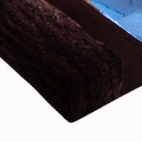 Large art on stretched canvas featuring a black and white landscape of Cambodian scenery, ideal for bedroom wall decor.