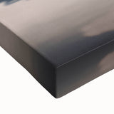 Black and white landscape art painting of Mount Fuji on a large canvas, ideal for bedroom decor.