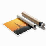 Extra large rolled print of a Myanmar landscape with vibrant green and floral elements, ideal for classy bathroom wall art.