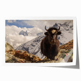 Extra large rolled print of a Nepalese landscape with vibrant greenery and distant mountains, ideal for art wall dining room.