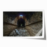 Extra large rolled print of a serene Pakistani landscape with soft floral elements, suitable for art wall dining room.