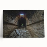 Black and white photograph of a serene Pakistani landscape on stretched canvas, ideal for kitchen wall art or bedroom decor.