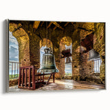 Framed canvas of a colorful Philippine landscape painting in vintage style, ideal for living room decor.