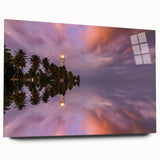 Large abstract wall art of a Sri Lankan landscape in muted earth tones on acrylic glass.