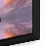 Framed canvas featuring a textured, colorful Sri Lankan landscape in black with vibrant accents.