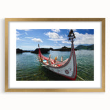 Extra large abstract art print of a textured Taiwanese landscape in gold frame, suitable for living room decor.