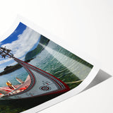 Extra large wall art featuring line art flowers in muted colors on a rolled canvas, ideal for large living room decor.