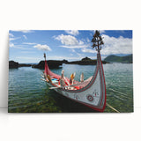 Black and white stretched canvas featuring a tranquil Taiwanese landscape, ideal for kitchen wall art or bedroom decor.