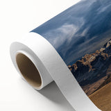 Art Deco poster of a serene Turkish landscape in soft pastel shades on rolled canvas, ideal for nursery wall art.