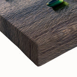 Black and white landscape art painting of Vietnamese scenery on stretched canvas, suitable for bedroom wall art.