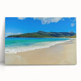 Black and white large art print of Tasmania scenery on stretched canvas, ideal for kitchen wall art or bedroom ambiance.