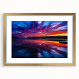 Extra large abstract art print of a textured Manitoba scenery in muted earth tones, framed in gold.