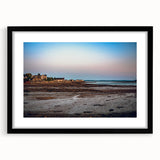 Extra large framed abstract art print depicting a textured, colorful Canadian scenery, ideal for living room decor.