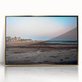 Framed acrylic print of a New Brunswick landscape in muted earth tones, ideal for modern art wall decor.