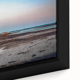 Extra large framed canvas of a textured, colorful Canadian New Brunswick scenery, ideal for living room decor.