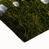 Large art featuring a black and white landscape painting of the Northwest Territories on stretched canvas.