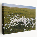 Landscape of Northwest Territories on stretched canvas, featuring muted earth tones, ideal for kitchen wall art.