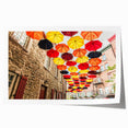 Extra large rolled print of Quebec scenery with vibrant floral elements, ideal for art wall in dining room.