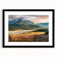 Extra large abstract art print featuring vibrant, textured colors of a Saskatchewan scenery on a framed canvas.