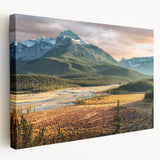 Landscape painting of Saskatchewan scenery on stretched canvas in subdued earth tones, suitable for kitchen wall art.