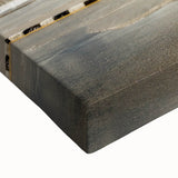 Black and white landscape art painting of a Cuban coastline on stretched canvas, ideal for bedroom wall art.