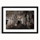 Extra large abstract art print featuring vibrant Caribbean scenery on textured canvas, ideal for living room decor.