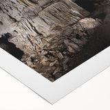 Art deco poster featuring a Caribbean beach scene in pastel shades on a rolled canvas, suitable for dining room decor.