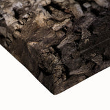 Large art featuring a black and white landscape painting of the Caribbean on stretched canvas, suitable for bedroom decor.