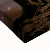 Black and white landscape art painting of a Caribbean scenery on a stretched canvas, ideal for bedroom wall decor.