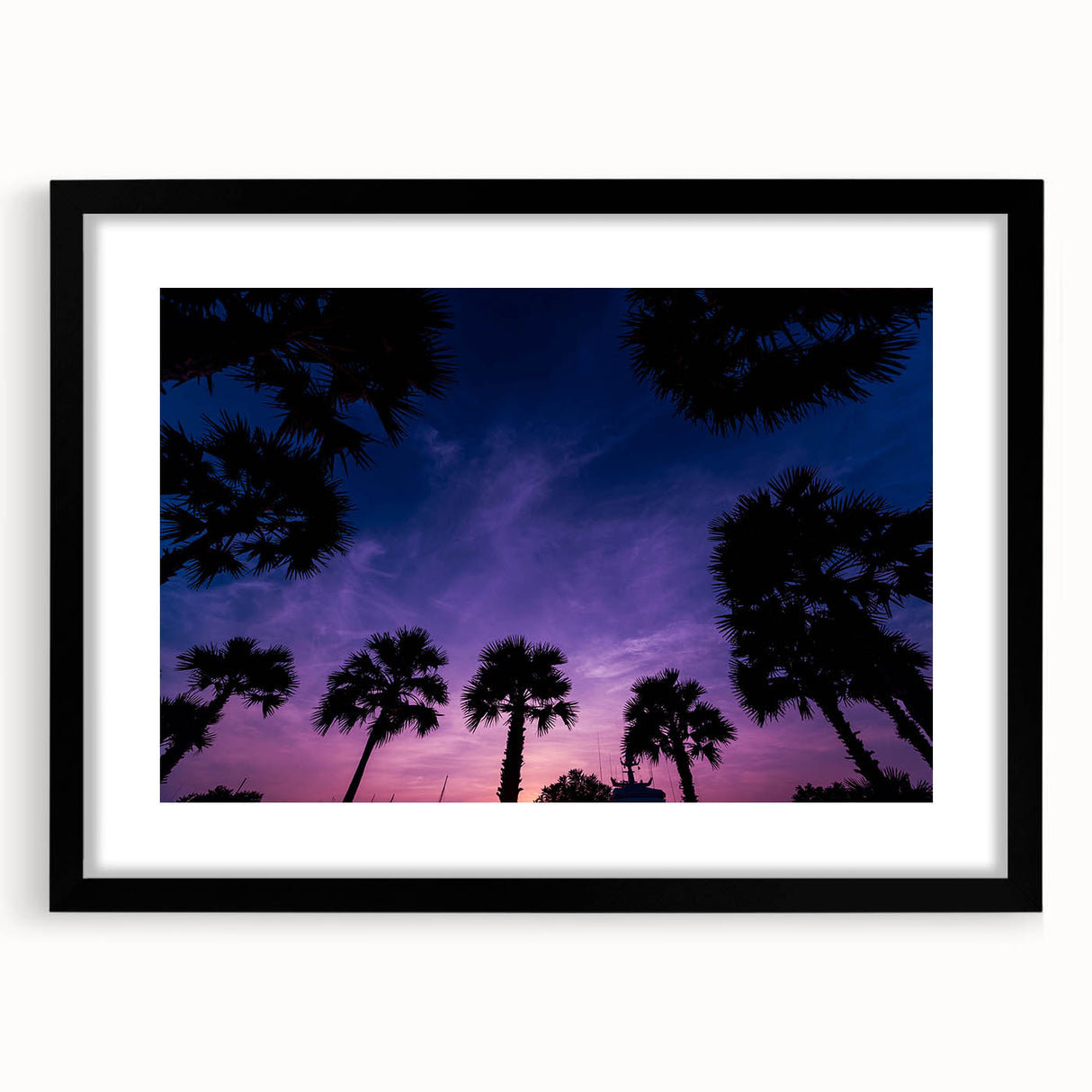 Extra large abstract art print of vibrant Caribbean scenery on textured canvas, framed in black, ideal for living room decor.
