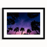 Extra large abstract art print of vibrant Caribbean scenery on textured canvas, framed in black, ideal for living room decor.