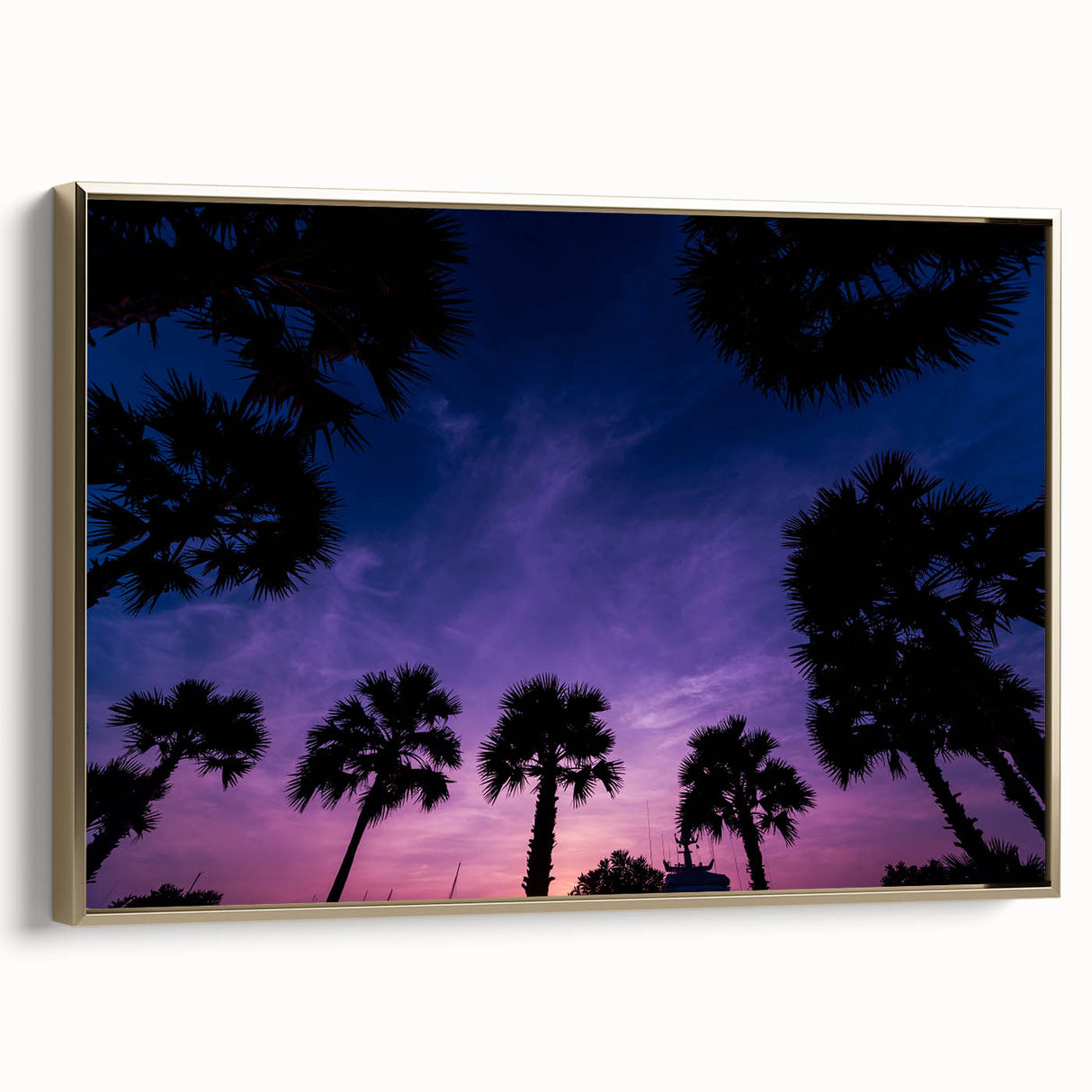 Framed canvas featuring a vintage-style landscape of Puerto Rican scenery, in muted earth tones, ideal for bedroom wall art.