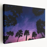 Caribbean Puerto Rico landscape on stretched canvas, featuring vibrant blue and green tones, suitable for kitchen wall art.