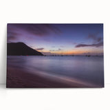 Black and white photograph of Caribbean Saint Lucia scenery on large stretched canvas, ideal for kitchen art.